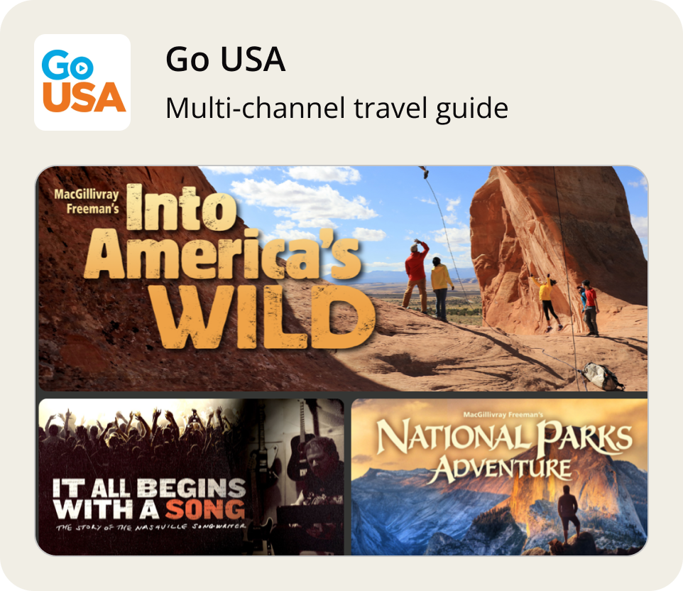GO USA - Multi-channel travel guide