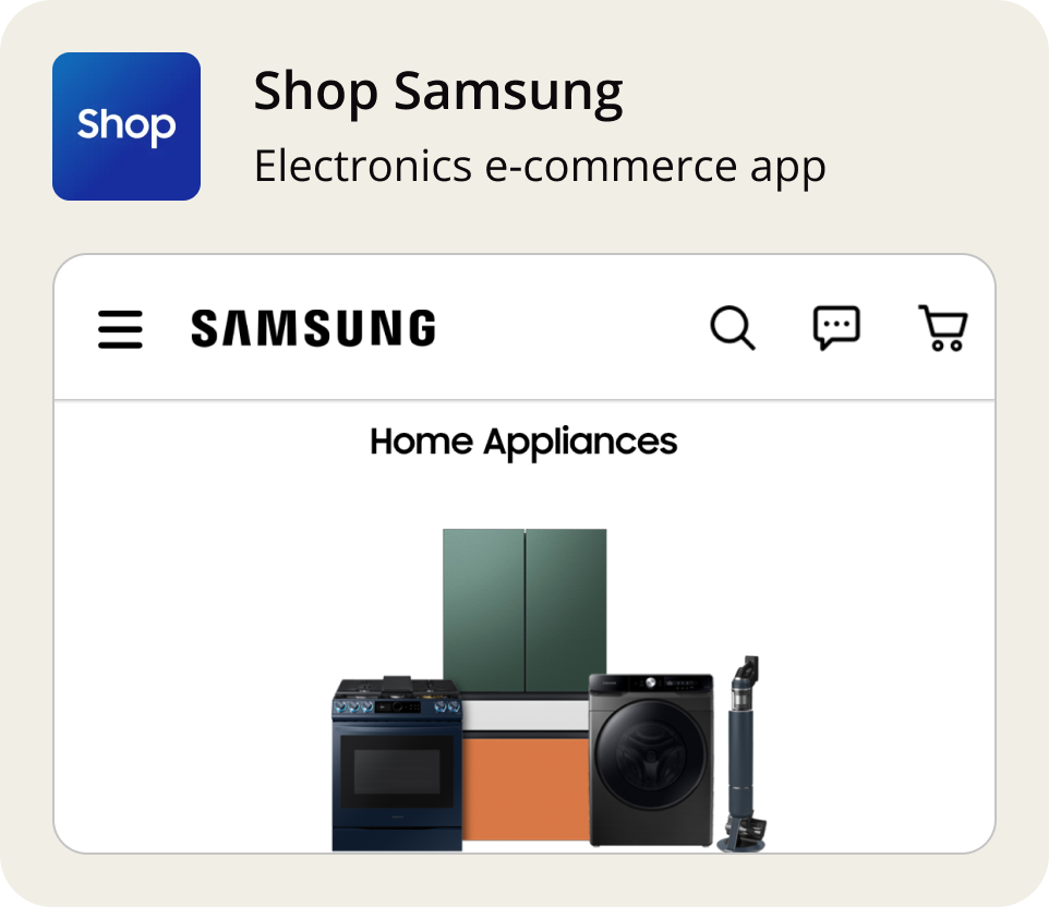 Samsung - Electronics e-commerce app